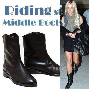 3192 Riding middle boots