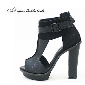 3795 chic open Ankle heels