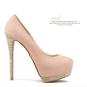 4393 lovely pink platform heels 